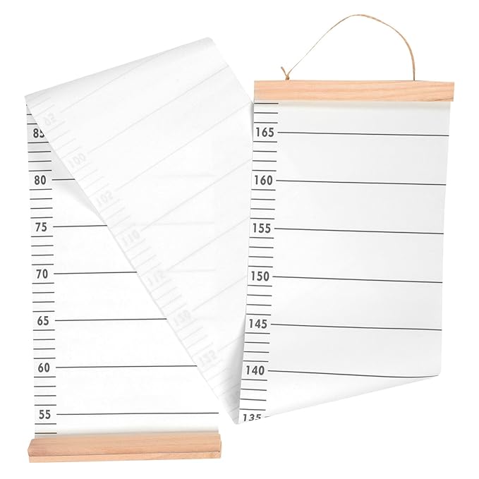 Removable Hanging Height Ruler Growth Chart for Wall Decor Oversize Measurement Chart for Tracking Development and Growth Recording