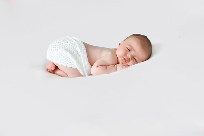 Kate Newborn Photography Props Stainless Steel Stand Set for Baby Photoshoot,Including Newborn Posing Beanbag(Unfilled), Elastic Fabric and 6 Clamps