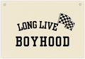 Long Live Boyhood Boys Room Decor - Linen Nursery Banner for Toddler Room Decoration, Farmhouse Kids Wall Hanging, Canvas Banner Flag for Baby Shower, Birthday Gift - A03