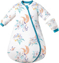 Baby Sleep Sack with Removable Sleeves, Breathable Wearable Blanket for Newborn & Toddler 6-36 Months, Cute Print