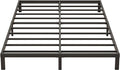 9 Inch Low King Bed Frame Heavy Duty Metal Platform, No Box Spring Needed, Easy Assembly Mattress Foundation, No Noise, Black