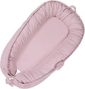 Baby Lounger - Baby Lounger for Newborn 0-24 Months, Soft Breathable Cotton Infant Lounger Cover, Portable Baby Nest for Travel, Newborn Essentials for Baby Girl