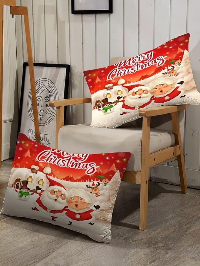Christmas Comforter Set Queen Size Red Plaid Bedding Sets Xmas Gift Christmas Themed Festival Winter Snow Quilt Set,1 Comforter + 2 Pillow Cases