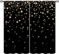 Star Celestial Blackout Curtain, Space Funny Fantasy Galaxy Starry Night Window Curtain for Kids Bedroom Nursery Toddler Room 42" W X 45" L