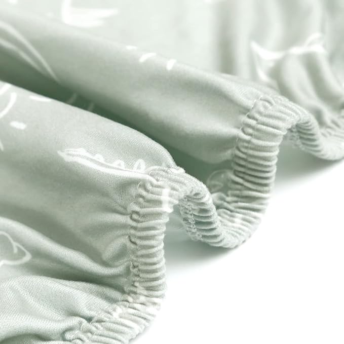 GRSSDER Pack n Play Sheets Fitted 3 Pack, Stretchy Ultra Soft Jersey Knit Pack and Play Sheets, Universal Fitted Portable/Mini Crib Mattresses Snug and Safe, Cute Dinosaurs for Boy and Girl