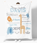 OLIVE OLIVIA Personalized Monthly Baby Milestone Blanket, Baby Months Blanket, Perfect Custom Newborn Gifts,30"x40"