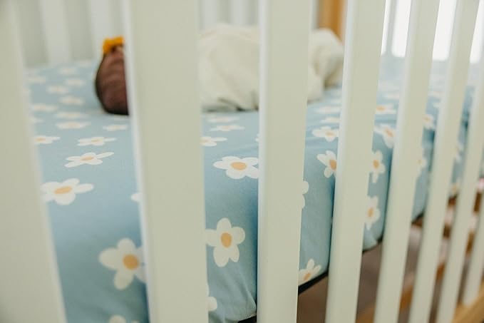 Premium Fitted Knit Crib Sheet/Toddler Sheet Della by Copper Pearl, CP-CRSH-0127-NSZ