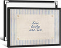How Lucky Are We Quote Wall Art Navy Blue Positive Affirmations Poster 12x16 inch Black Framed Trendy Minimalist Aesthetic Canvas Prints for Dorm Bedroom Wall Decor