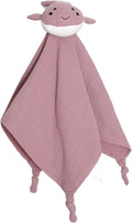 Organic Cotton Muslin Loveys for Babies,Security Blankets for Baby Lovey,Unisex Baby Essentials Neutral,Baby Registry Search,Newborn Baby Gifts for Boys and Girls (Whale Violet)