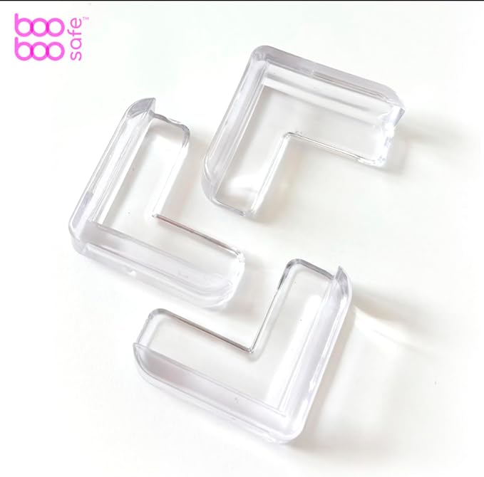Transparent Corner Protector for Baby Safety - 12-Pack Edge Protectors, Furniture Corner Guards & Table Edge Covers - BPA-Free, Soft L-Shape Design for Baby Proofing Corners