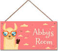 Personalized Sign Cute Camel Sign Cool Animal Themed For Kids Room Door Art Decor For Nursery Custom Name Wall Decor Decorative for Boys Room Girls Bedroom