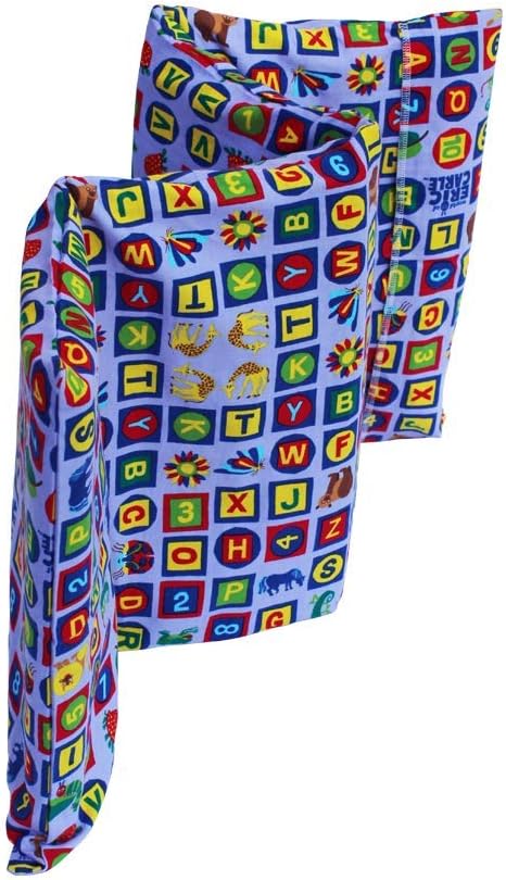 KinderMat + Eric Carle Kinderbundle - ABC & 123 - Full Nap Mat & Washable Cover, Special Edition - 47" x 22", Value Bundle, Great for Daycare & Family Households
