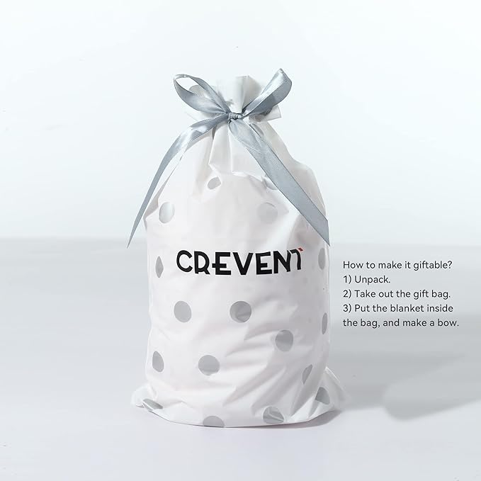 CREVENT 30''X40'' Cute Cozy Fluffy Warm Baby Blanket for Boys Infants Toddlers' Bedding Crib Cot Stroller, Baby Shower Birthday Newborn's Gift - Grey Cloud