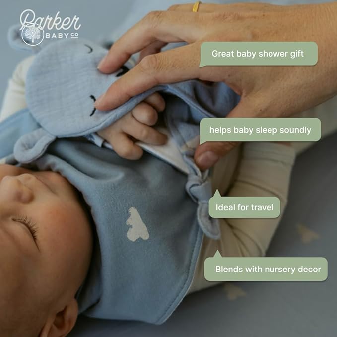 Parker Baby Muslin Lovey Security Blanket for Babies | 100% Organic & Hypoallergenic Muslin Cotton | Soft & Safe for Newborns and Toddlers | Travel Friendly Sleep Soother