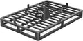 6 Inch Full Bed Frame with Round Corner Edges, Low Profile Full Metal Platform Bed Frame with Steel Slat Support, No Box Spring Needed/Easy Assembly/Noise Free Mattress Foundation