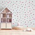 112 Red Star Wall Stickers - Peel and Stick Vinyl Decals for Nursery, Kids Room, Bedroom, Reusable & Removable, Safe on Walls, Elegant Decor by BugyBagy