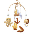 Baby Mobile, Ocean Montessori Hanging Set, Handmade Felt Under-The-Sea Nursery Decor