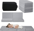 MeMoreCool Kids Foldable Floor Mattress – Glow-in-The-Dark Trifold Nap Mat Soft Plush Cover, Portable Toddler Sleeping Pad for Daycare, Travel, Playrooms, Easy to Clean
