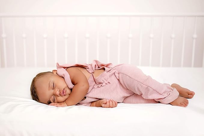 Crib Fitted Sheet by Pure Bamboo, Genuine 100% Organic Viscose Derived from Bamboo, Luxuriously Soft, Ultimate Cooling, Fits Standard Size Crib Mattress (Purple)