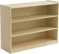 3 Tier Montessori Shelf 30in Toy Storage Shelf Birch Wood Kids Bookshelf Classroom Storage Shelves Low Bookcase Book Shelf for Kids Room Nursery Playroom Daycare Preschool, Natural