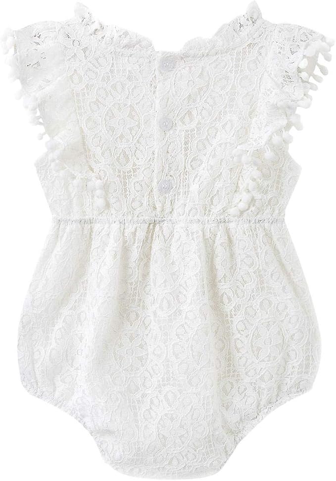 Simplee kids Baby Girl Knit Romper Fall Sleeveless Pompoms Rompers Newborn Little Girl Overall Jumpsuit Outfits