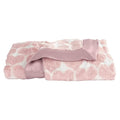 Little Giraffe Luxe Baby Blanket – 29x35” Satin Trim, Heart Army Dusty Pink | Ultra-Soft, Hypoallergenic Stroller & Nursery Blanket | Perfect for Newborns & Toddlers