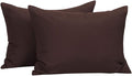 NTBAY Zippered Toddler Pillowcases Set of 2, 100% Brushed Microfiber 13x18 Pillowcases, Super Soft and Cozy Travel Kids Nursery Pillow Cases, 13x18 Inches, Dark Brown