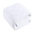BEDSUM 100% Brushed Microfiber Down Alternative Toddler Comforter, Ultra Soft Lightweight and Warm Breathable Crib Quilted Blanket for Nursery Stroller Bed, 39x47 Inches, White