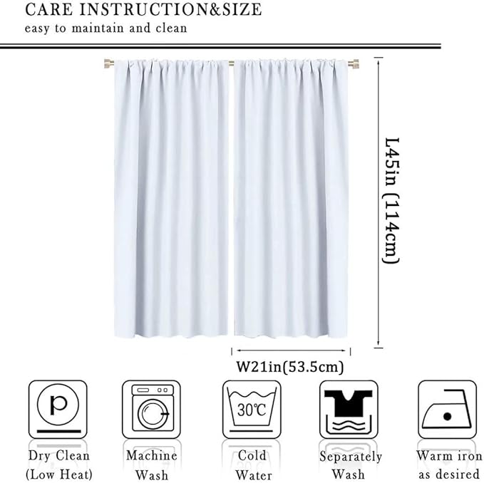 Forest Woodland Curtains, Wild Nature Bear Moose Deer Pine Trees Mountain Cabin Lodge Blackout Rod Pocket Windows Door Curtain for Bedroom Living Room Home Decor 42x45in