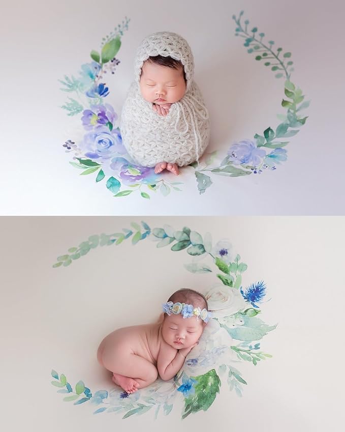 Studio Size Newborn Photography Bean Bag Poser 40” Cover Only | Unfilled Faux Leather Baby Poser | Baby Photo Prop & Pose Pillow Shapable - Newborn Photography Props (Bean Filling Not Included)