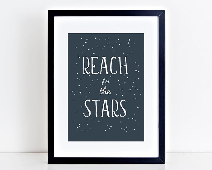 VUVUKU Space Nursery Wall Art Themed Decor Baby Kids Room Prints