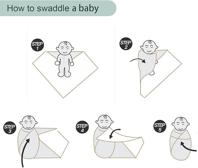 Newborn Swaddle Blanket with Hat Set Baby Swaddle Set Hospital Receiving Blankets for Girls Boys(Neutral,35"*35")