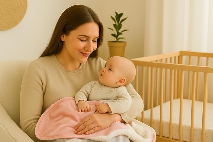 Ultra Plush 30x40 Super Soft Sherpa Baby Blanket, Durable, Machine Washable, Gentle on Baby's Skin - Ideal Baby Blankets for Boys & Girls, (Pink)