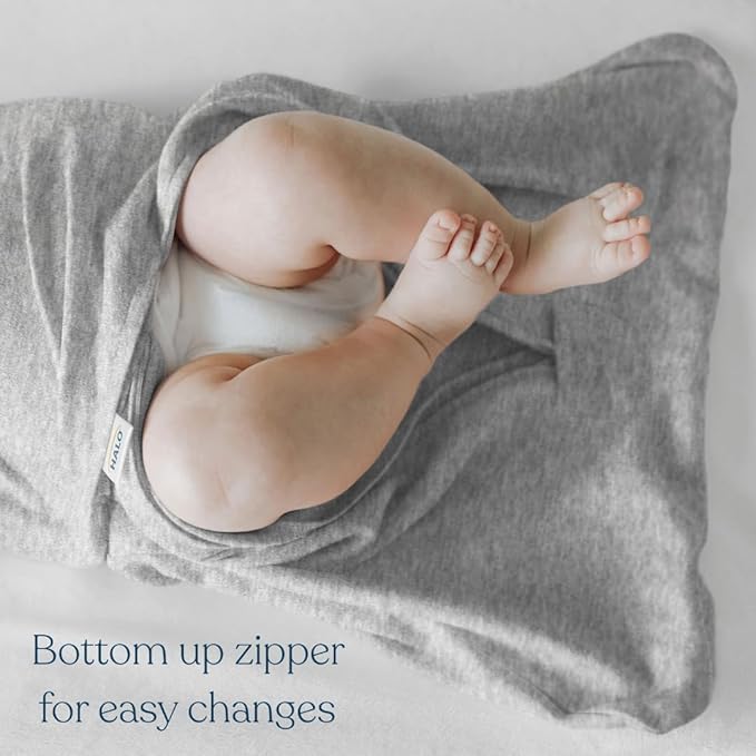 HALO 100% Cotton Sleepsack Swaddle, 3-Way Adjustable Wearable Blanket, TOG 1.5, Flamingos, Newborn, 0-3 Months