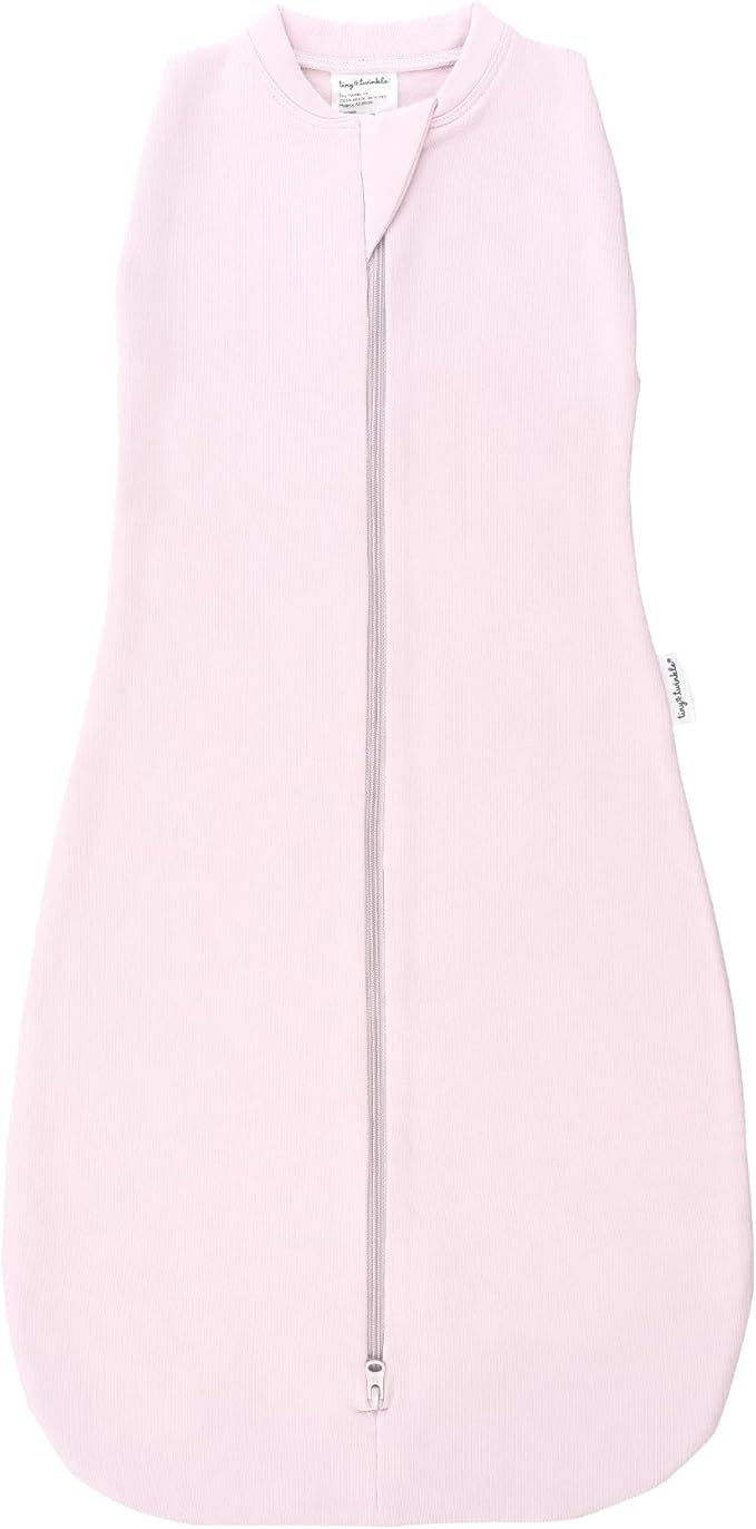 Tiny Twinkle Baby Sleep Sack 3-6 Months 1.0 TOG, Cotton & Elastane Wearable Blanket, Swaddle Transition Micro-Fleece, Machine Washable (Orchid)