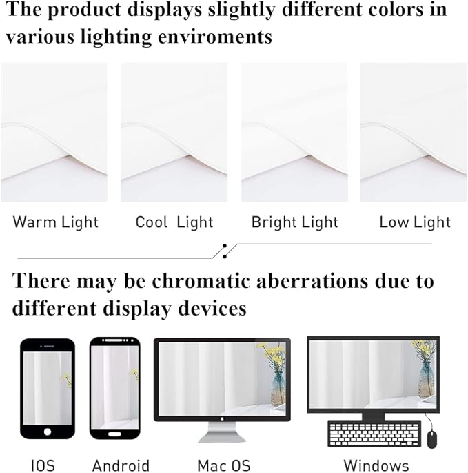 StangH White Curtains 96 inches Long for Living Room, Back Tab Velvet Lignt Dimming Window Drapes for Sliding Door/Dining Room, Wedding Backdrops, W52 x L96, 2 Panels