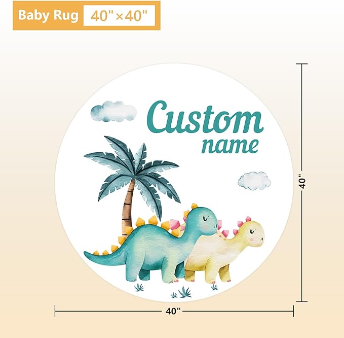 Personalized Baby Crib Set, 5 Pcs Baby Boy Crib Bedding Set, Custom Name Dinosaur Baby Crib Bedding Set Neutral, Double Layer Flannel Nursery Bedding Set, Customized Gifts for Toddler Infant
