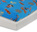 Everyday Kids 2 Pack Fitted Boys Crib Sheet, 100% Soft Breathable Microfiber Baby Sheet, Fits Standard Size Crib Mattress 28in x 52in, Nursery Sheet - Pirates/Grey