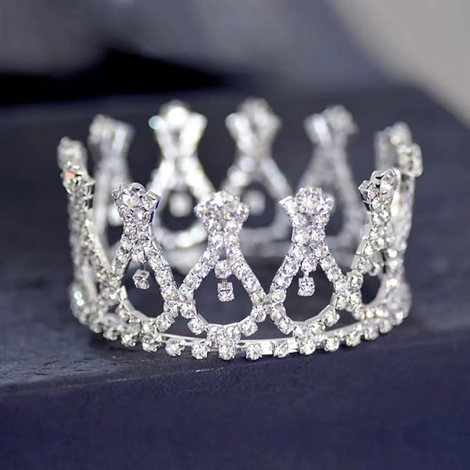 Infant Baby Girl Boy Crown Photo Shoots Headband for Newborn Crystal Princess Party Headwear Photography Props
