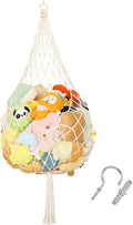 Stuffed Animal Net Corner Plushie Net Large Stuffed Animal Storage Hammock for Kids' Wall Room Decor Hanging Toy Storage Plushie Net Organizer Holder Kids Baby Nursery Wall Bedroom Home Decor (1 Tier)