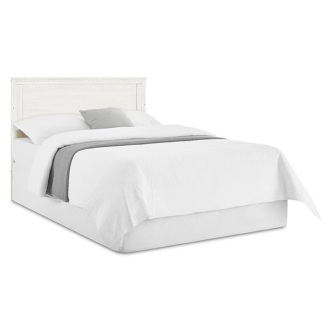 Delta Children Kendall 6-in1 Convertible Crib - Converts from Baby Crib to Toddler Bed, Daybed, Sofa Bed and Full-Size Bed with and Without Footboard, Fits Full-Size Crib Mattress, Antique White