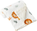 iEvolve Baby Nursery Bed Blankets Ultra Soft Double Layer Mini Blanket Minky Blanket Receiving Blankets Shower Gifts(Lion,45 * 60in)