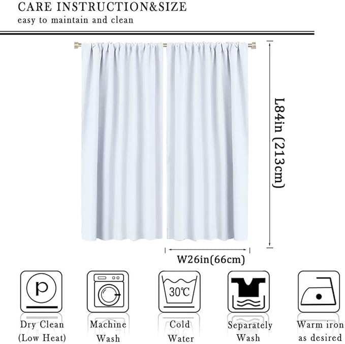 Kids Cartoon Forest Animal Curtains, Cute Woodland Animal Window Treatments for Bedroom Wildlife Fox Bear Deer Bunny Bird Blackout Window Drapes for Girls Boys Nursery Toddler Playroom 52x84in