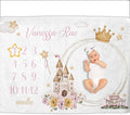 OLIVE OLIVIA Personalized Gifts for Baby with Customized Name, Baby Monthly Milestone Blanket for Baby Girl Boy, Baby Blanket, Perfect Custom Baby Blanket Gifts,60"x80"