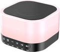 SleeZOO Sound Machine White Noise Machine with 25 Soothing Sounds 12 Colors Light with 10 Adjustable Levels 32 Adjustable Volumes 5 Timers Portable Sleep Machine for Adults Kids Baby (Black)
