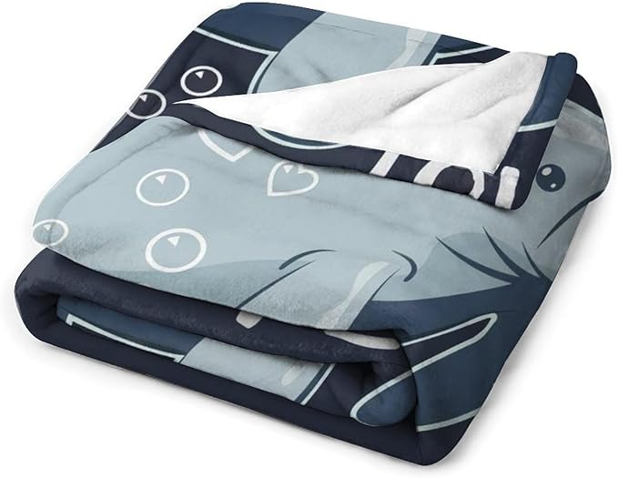 Just A Girl Who Loves Manatees Blanket Manatees Gifts for Girls Boys Woman Kids Lover Ocean Throw Blankets Soft Blanket Warm Fleece Flannel Plush Blankets for Bed Sofa Couch 60"x80"