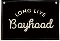 Lacama Long Live Boyhood Boys Room Decor, Boy Nursery Decor, Canvas Banner Wall Hanging Banner Flag Decor for Nursery Playroom Toddler Room, Boys Kids Rooms Decor 30x20 Inch (Black)