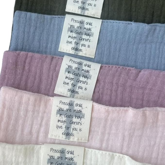 Cross Lovey, Cross Security Blanket, Christian Baby Gift, Baptism Gift, Easter Gift, Newborn Baby Gift, Blessing Blanket (Dusty Pink)