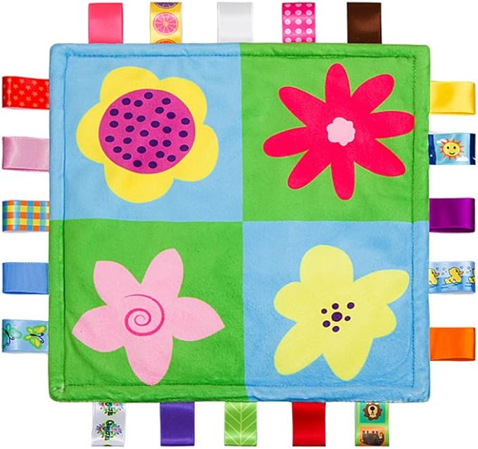 Baby Comforting taggies Blanket 10.43 * 10.43 inch Soft Square Plush Baby Appease Towel Security Blanket for 0-3 Years Old Babies