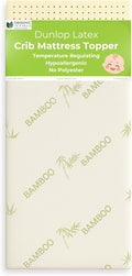 ORGANIC TEXTILES Organic Baby Mattress Topper with Rayon Derived Bamboo Cover - GOLS/GOTS Certified - Breathable - 3" Cradle (36"x18")